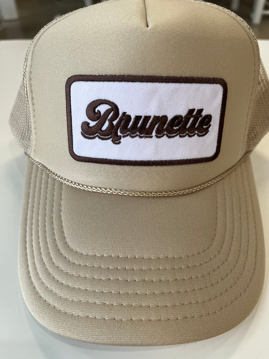 Brunette Patch Trucker Hat