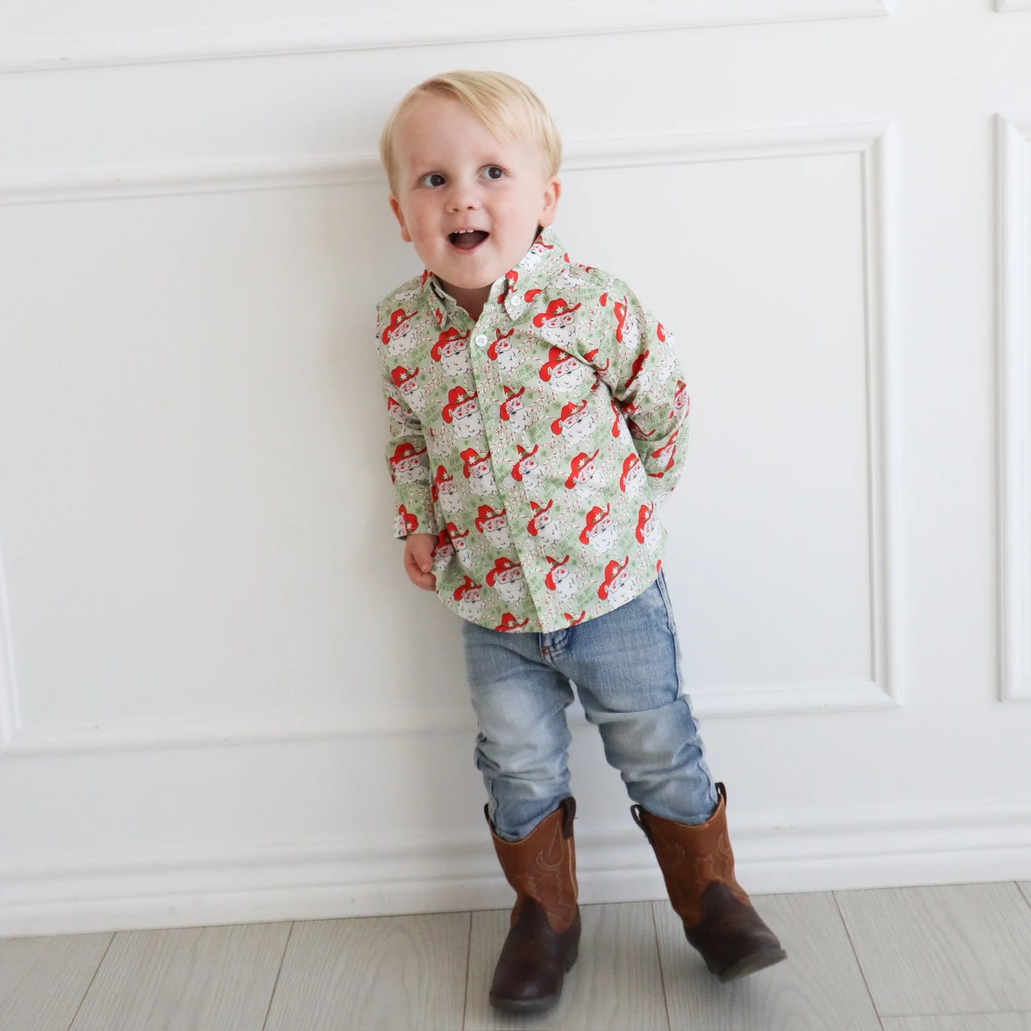 William Shirt || Ho Ho Howdy Green