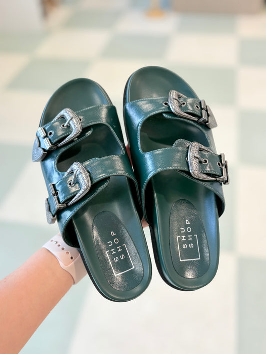 Women's Dolly Sandal | Dark Green