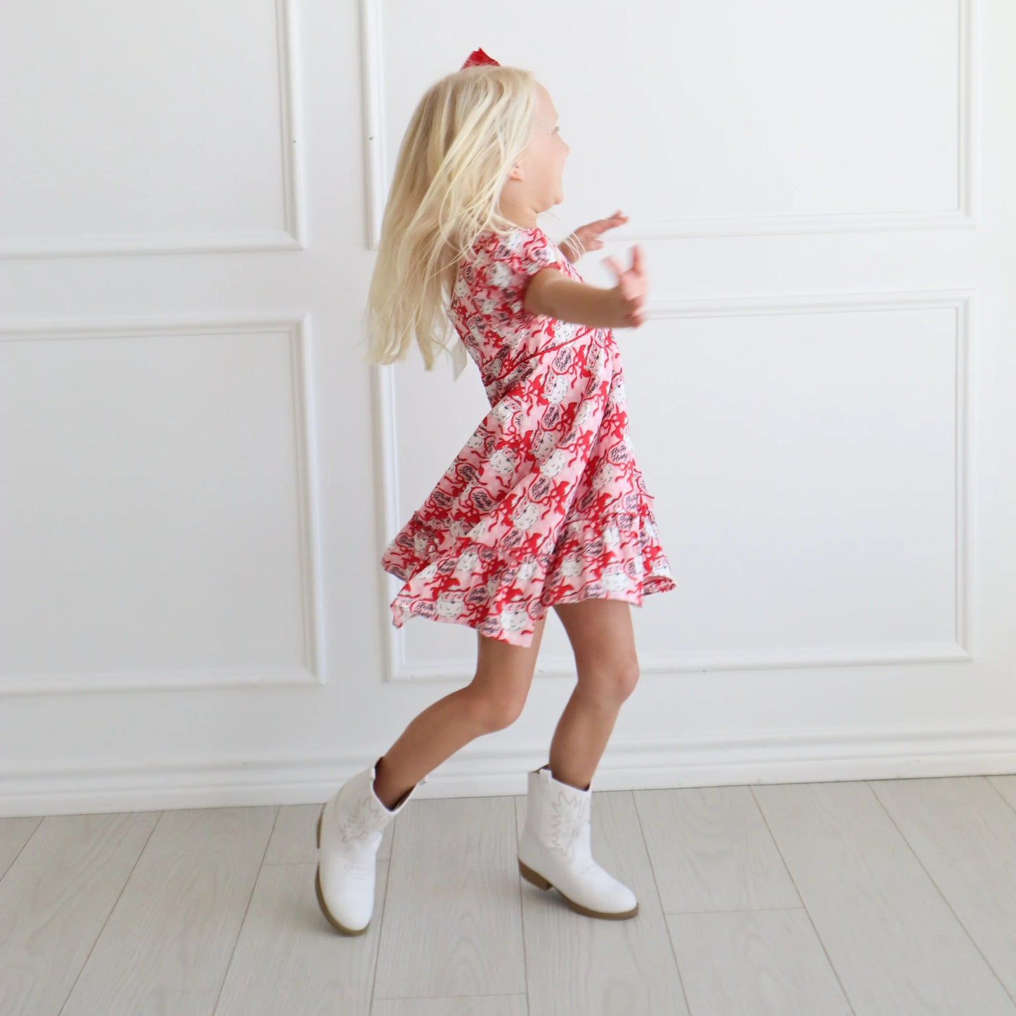 Leighton Dress || Ho Ho Howdy Pink