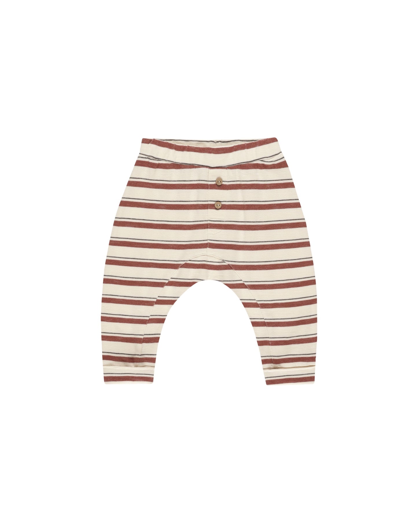 BABY CRU PANT | BRICK STRIPE