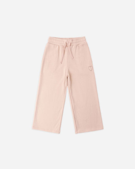 WIDE LEG SWEATPANT | BLUSH