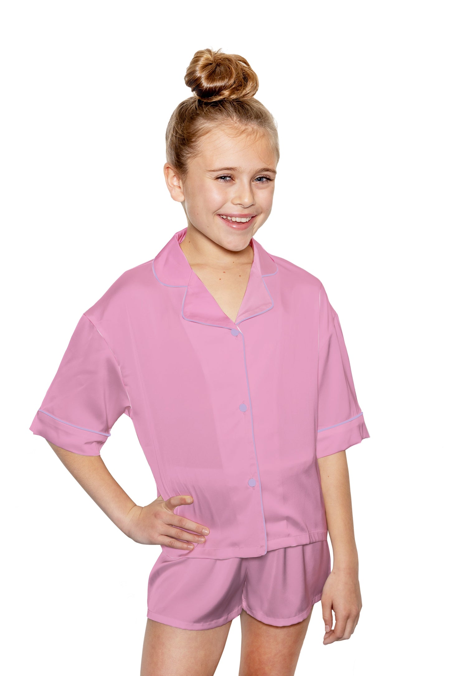 Girls Silky PJ Set | Bubblegum