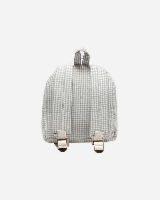 MINI BACKPACK || BLUE GINGHAM