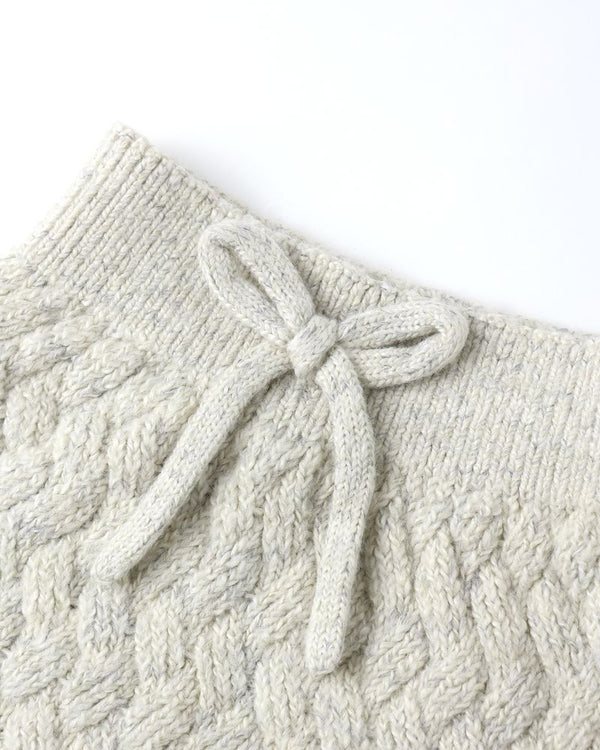 KNIT PANT || HEATHERED BLUE