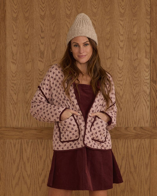 QUILTED JACKET || BLUSH FLEUR WOMENS