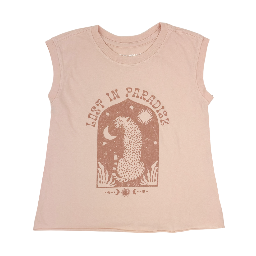 Lost In Paradise Muscle Tank | Faded Pink