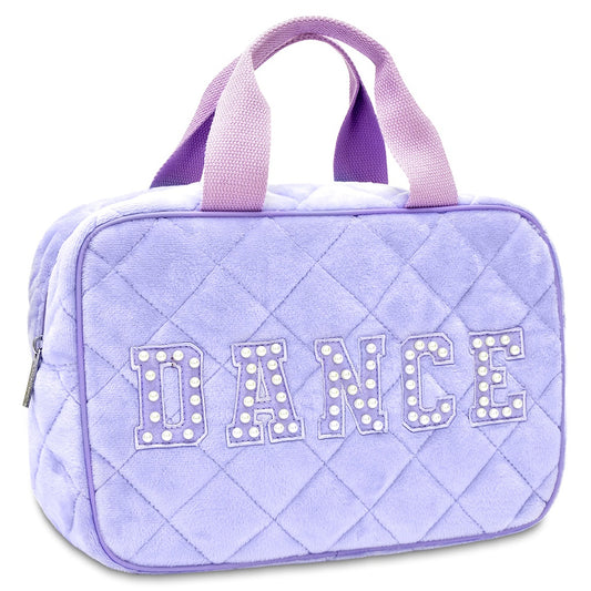 Love to Dance Quilted Large Cosmetic Bag