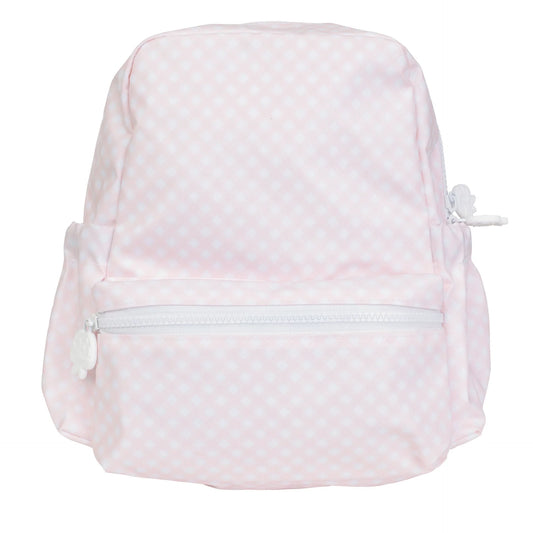 The Backpack Small | Pink Gingham