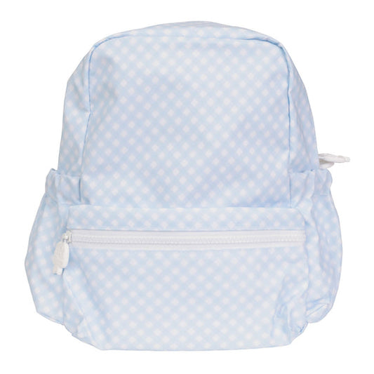 The Small Backpack | Blue Gingham