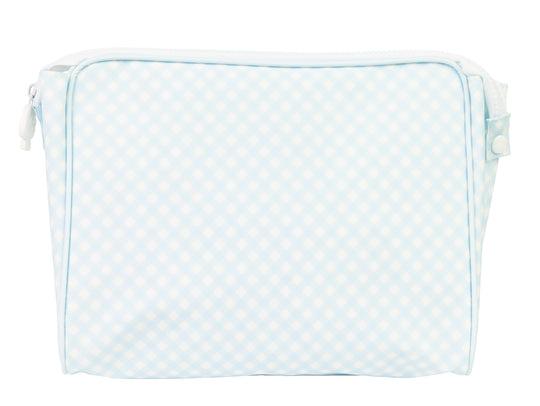 The Go Bag Large | Blue Gingham