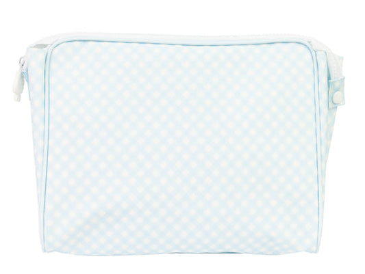 The Go Bag Large | Blue Gingham