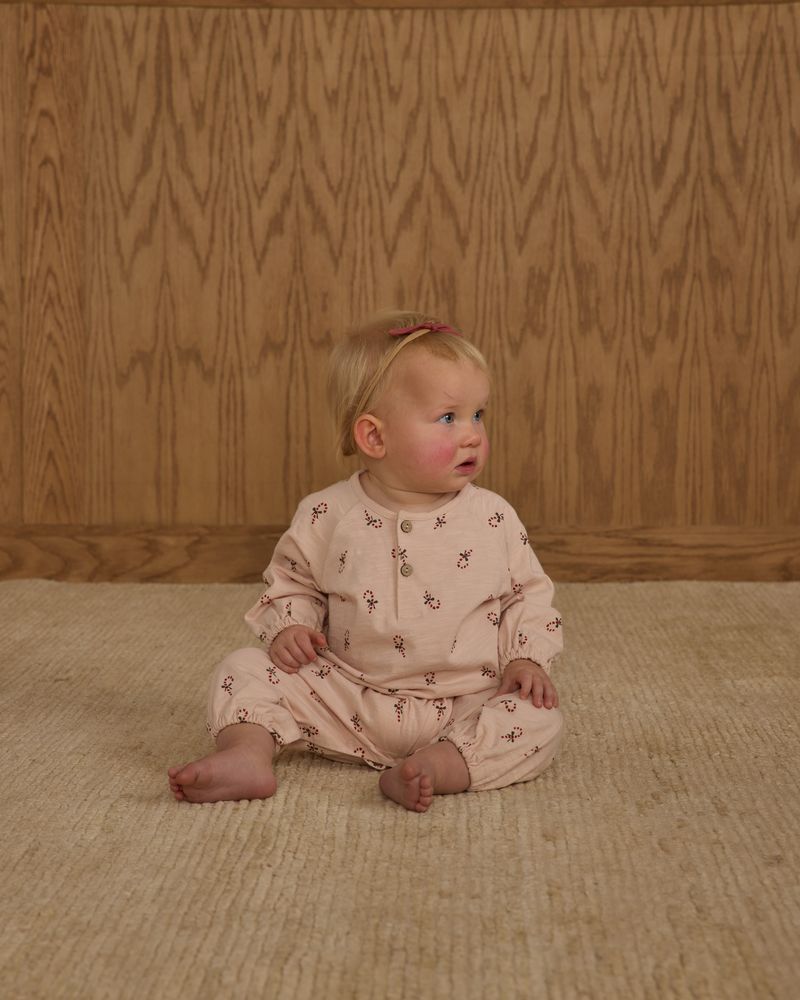 HENLEY JUMPSUIT || CANDY CANES
