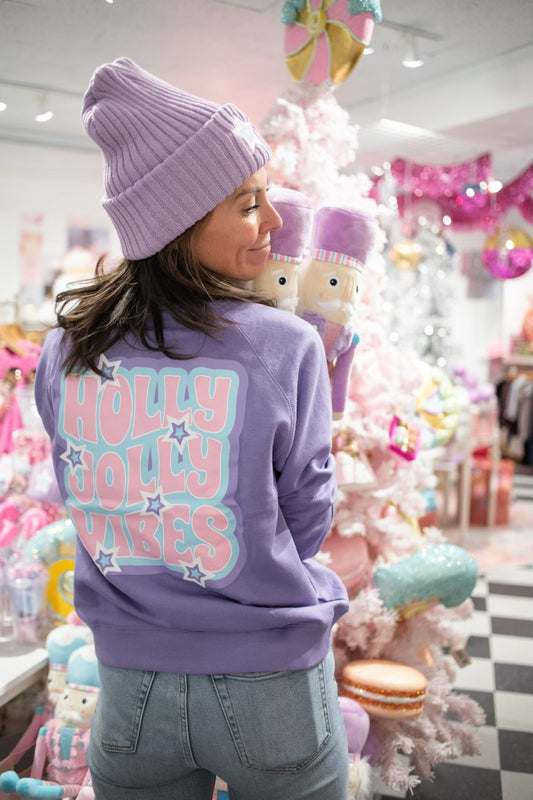 Holly Jolly Vibes Sweatshirt, Women's