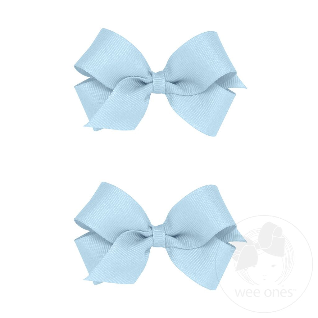 Mini Bow Pair | Light Blue
