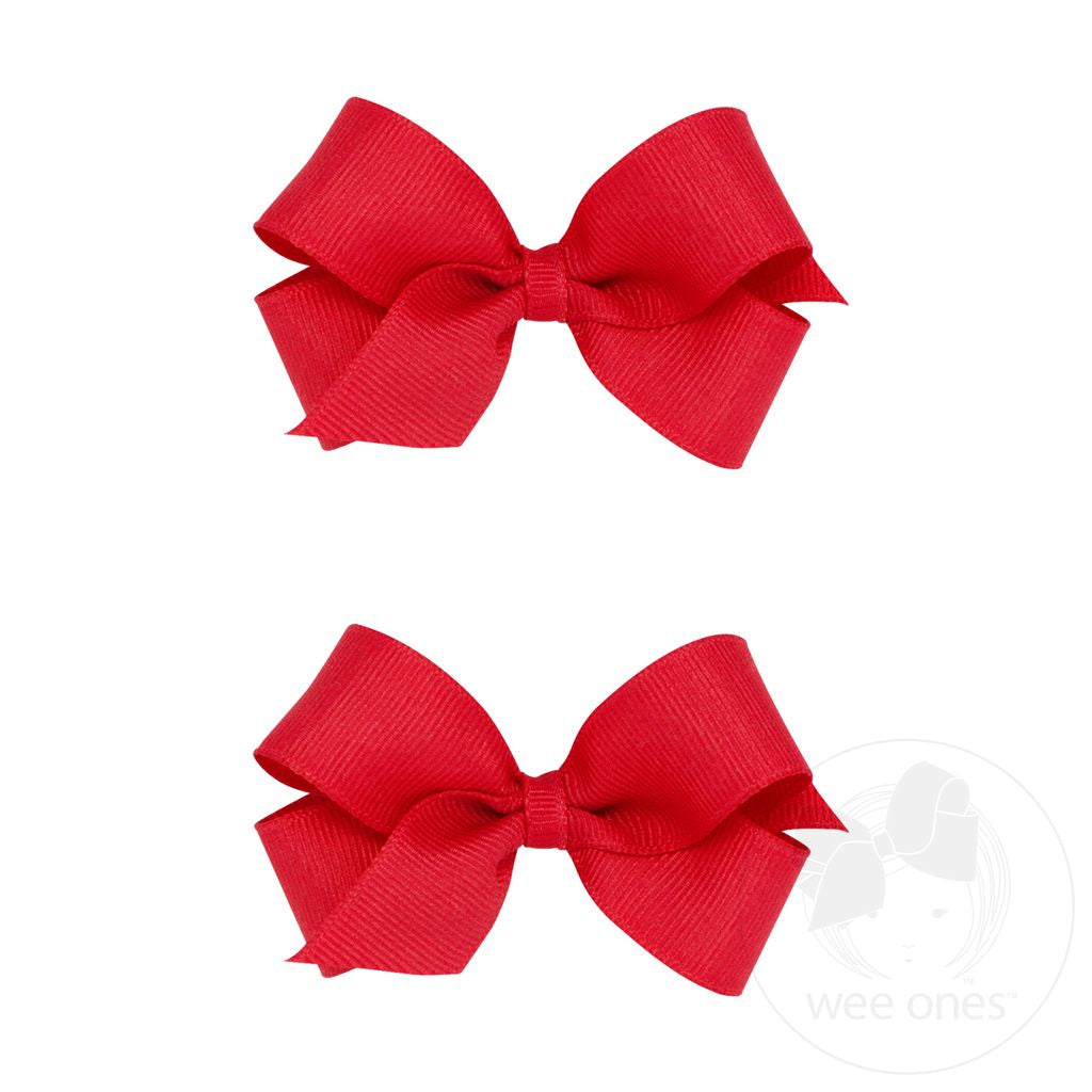 Mini Bow Pair | Red
