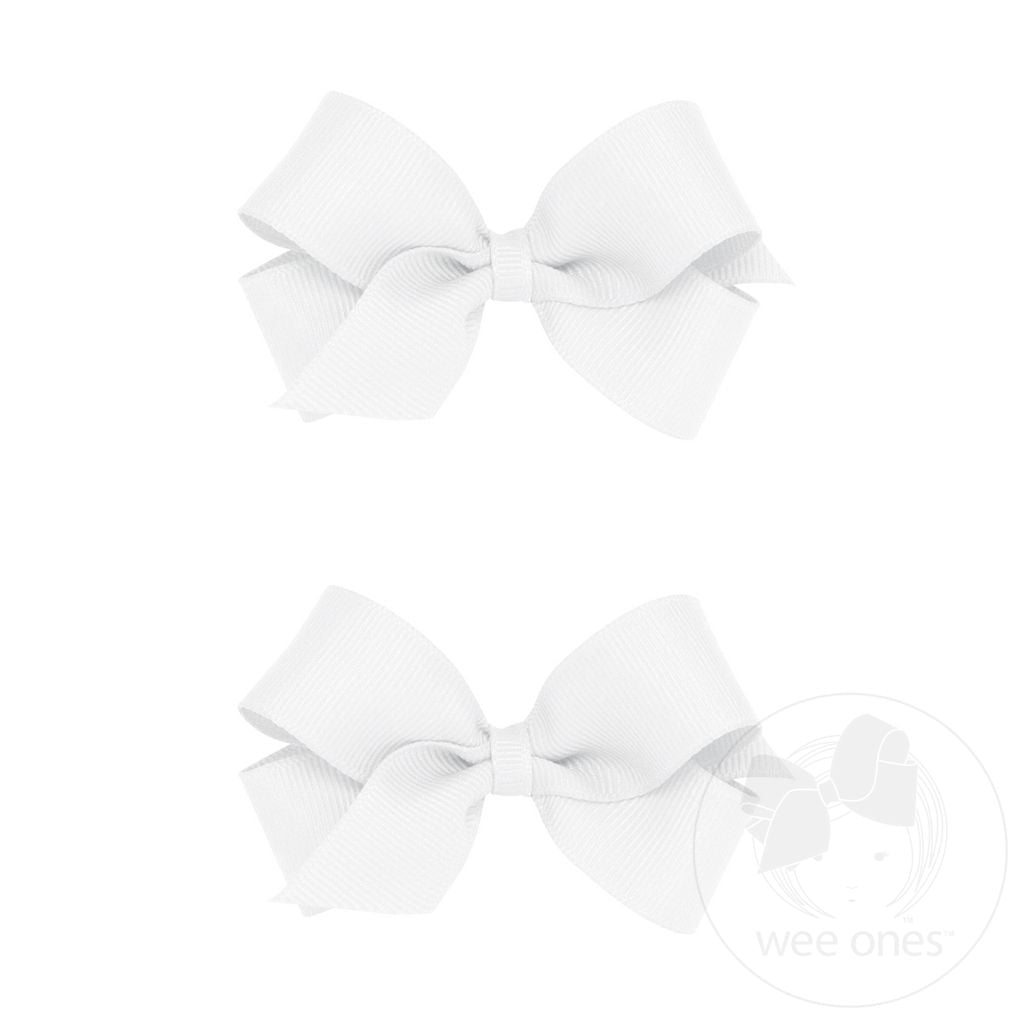 Mini Bow Pair | White