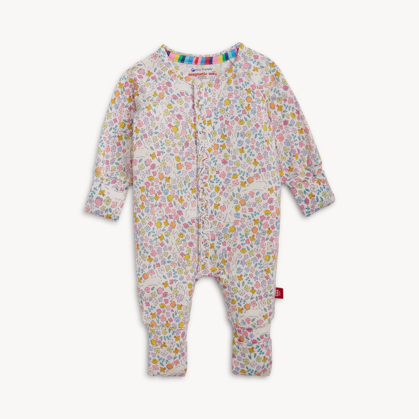 Magnetic Ruffle Convertible Coverall | Bunny Blossom