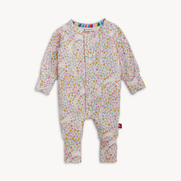 Magnetic Ruffle Convertible Coverall | Bunny Blossom