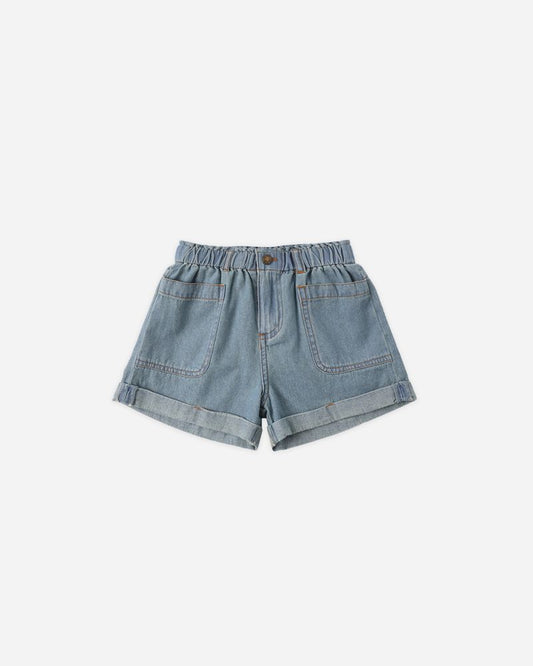 ALBA SHORT DENIM | WASHED BLUE