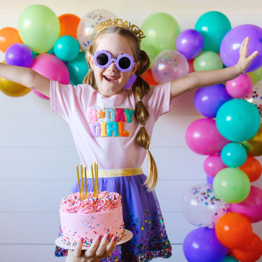 Birthday Girl Patch Shirt | Pink