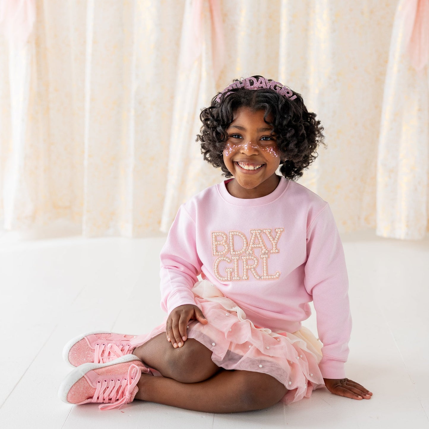Pearl BDay Girl Patch Sweatshirt | Ballet
