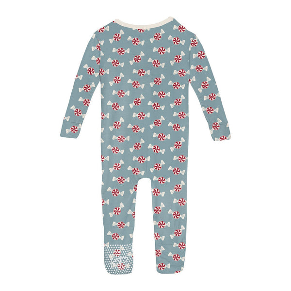 Print Convertible Sleeper with Zipper | Stormy Sea Peppermints