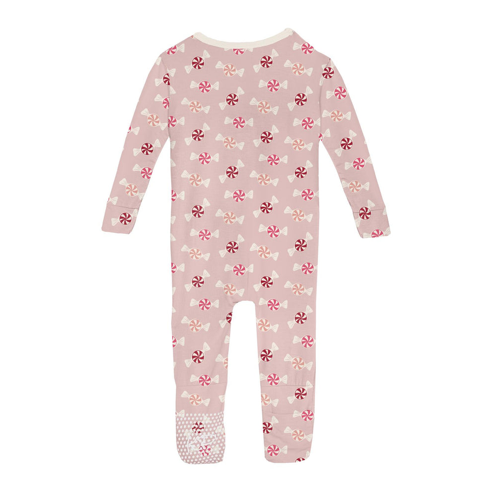 Print Convertible Sleeper with Zipper | Baby Rose Peppermints