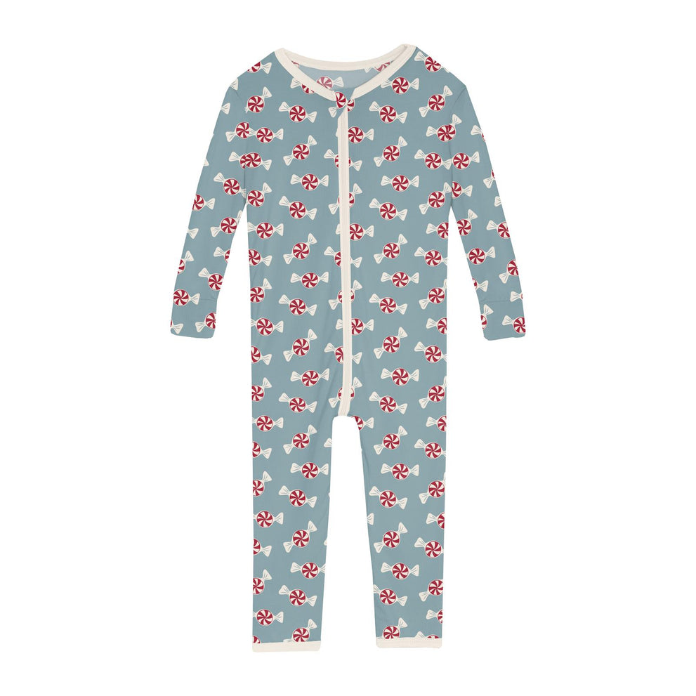 Print Convertible Sleeper with Zipper | Stormy Sea Peppermints