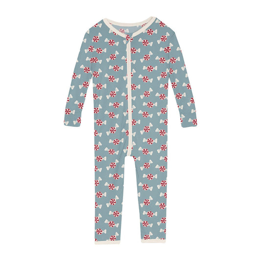 Print Convertible Sleeper with Zipper | Stormy Sea Peppermints