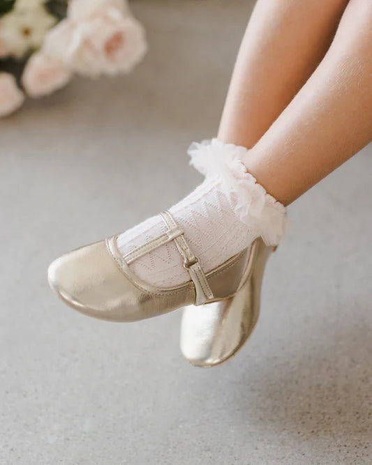 RUFFLE SOCKS || IVORY, BLUSH