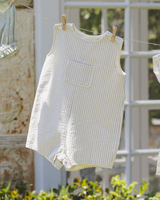 GEORGIE ROMPER || SKY STRIPE
