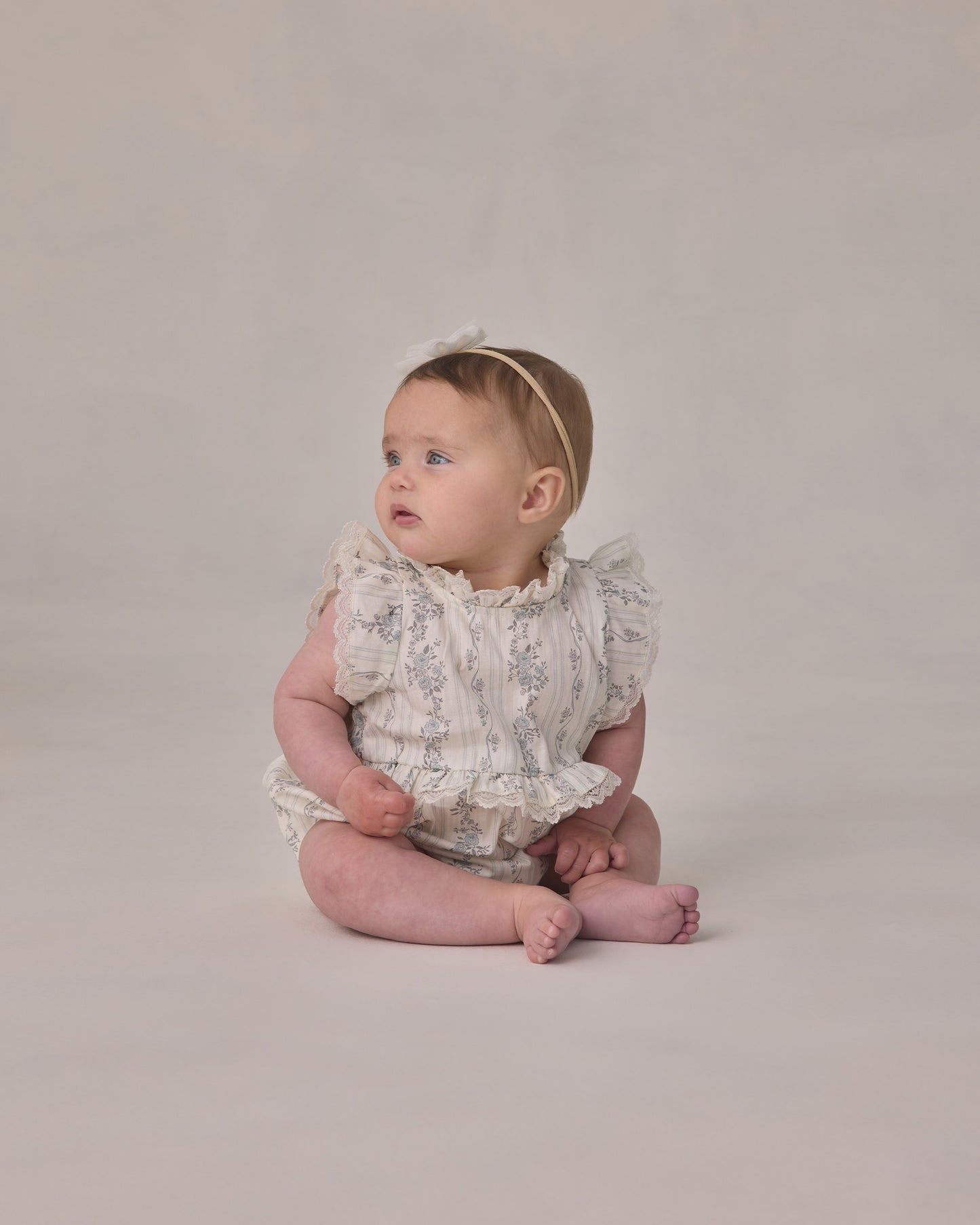 ALICE ROMPER || FRENCH FLORAL STRIPE