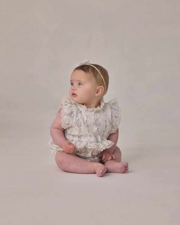 ALICE ROMPER || FRENCH FLORAL STRIPE