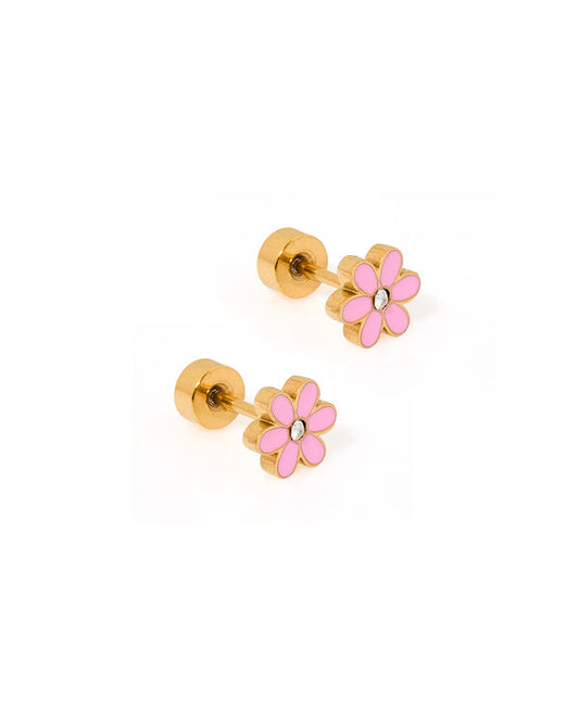Screwback Stud Earrings | Alli Pink