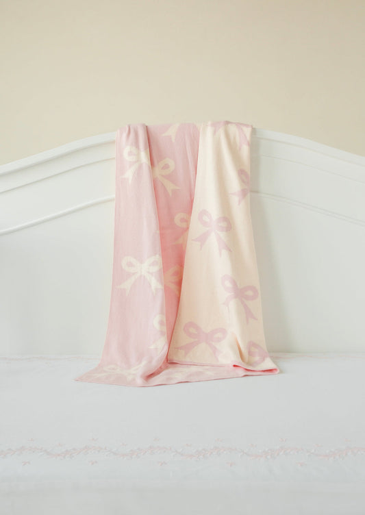 Nursery Blanket- Pink Bow