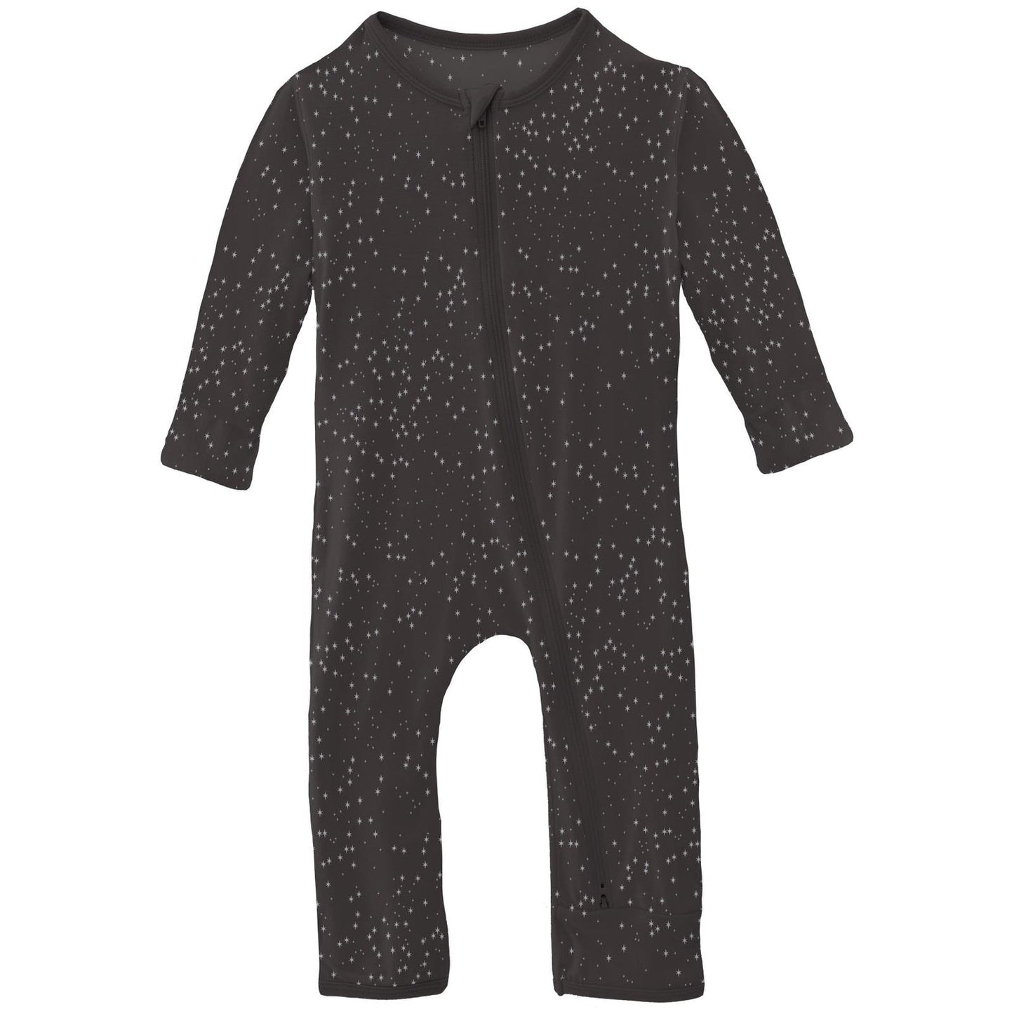 Print Coverall with 2 Way Zipper | Midnight Foil Constellations