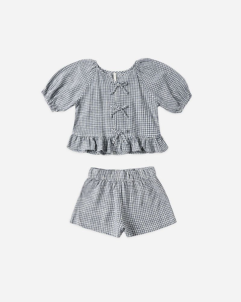 JUNIPER SET | MARINE GINGHAM