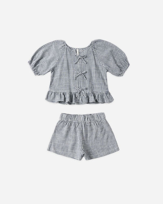 JUNIPER SET | MARINE GINGHAM