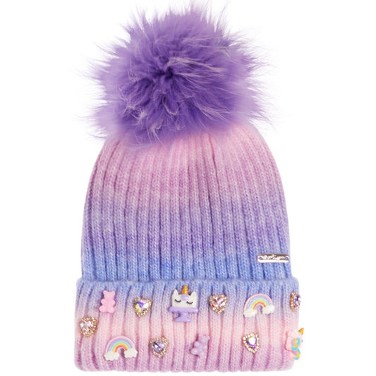 Ombre Charm Beanie