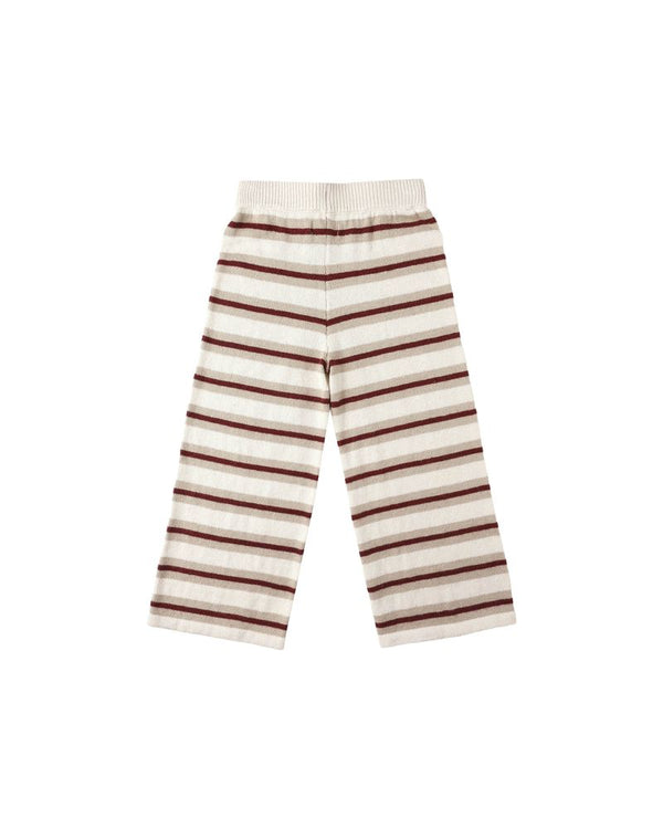 KNIT WIDE LEG PANT || AUTUMN STRIPE