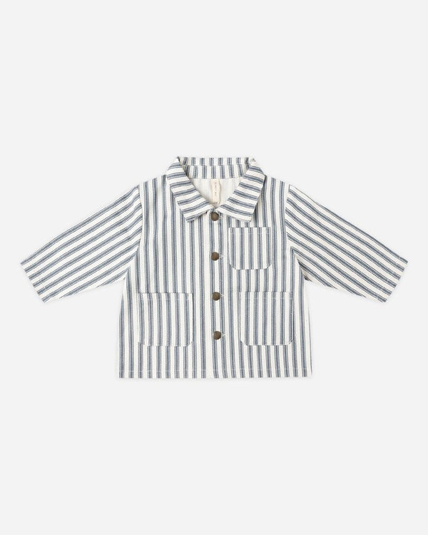 UTILITY JACKET || OCEAN PINSTRIPE