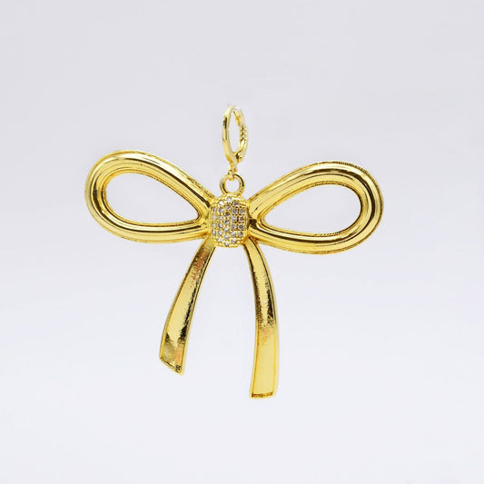 Oversize Bow Charm | Gold