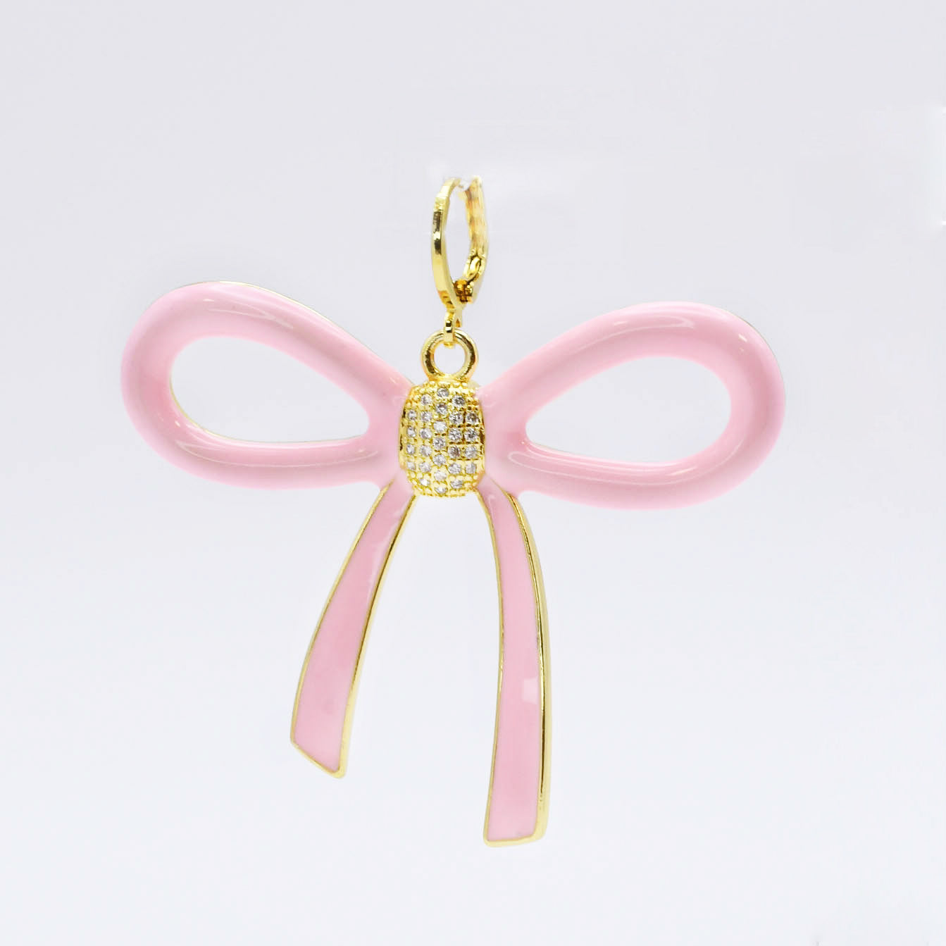 Oversize Bow Charm | Pink