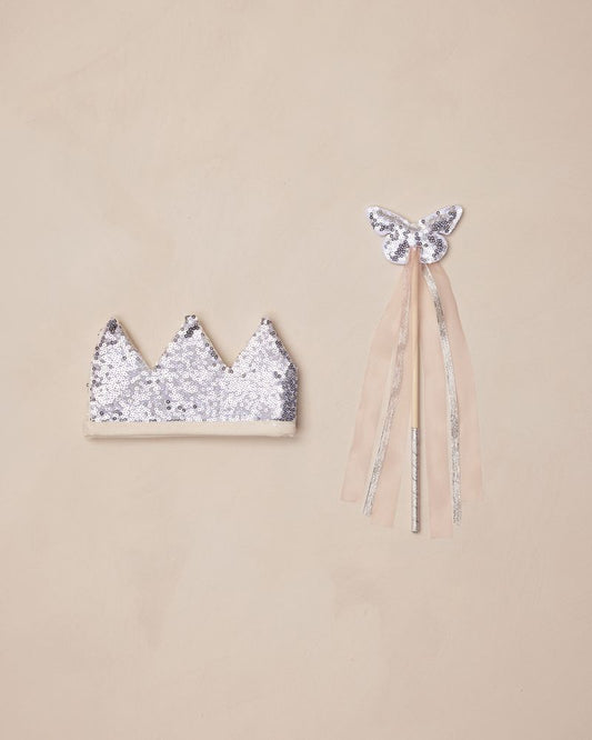 CROWN + WAND || SILVER SEQUIN
