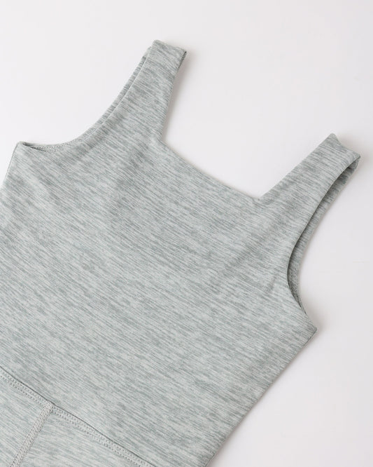MALIBU BODYSUIT || HEATHERED SEA GREEN
