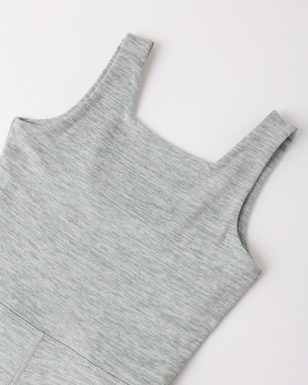 MALIBU BODYSUIT || HEATHERED SEA GREEN