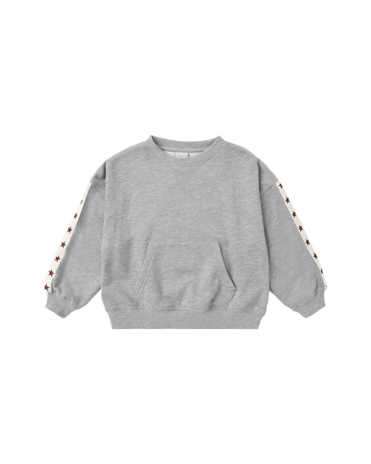 POUCH POCKET CREW || HEATHERED DUSTY BLUE