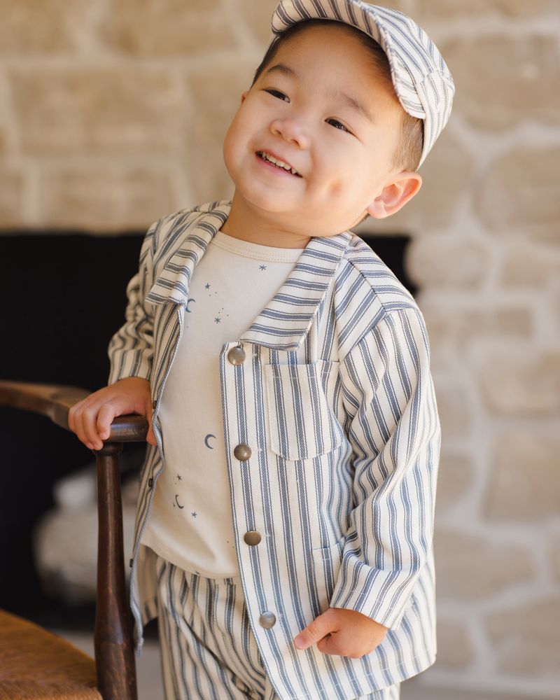 UTILITY JACKET || OCEAN PINSTRIPE