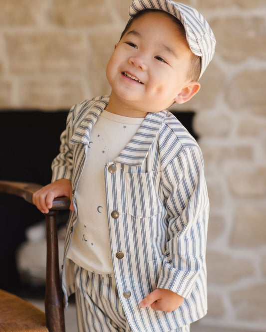 UTILITY JACKET || OCEAN PINSTRIPE